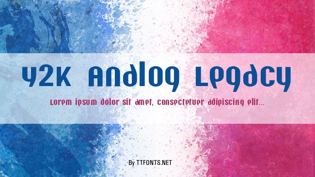 Y2K Analog Legacy example